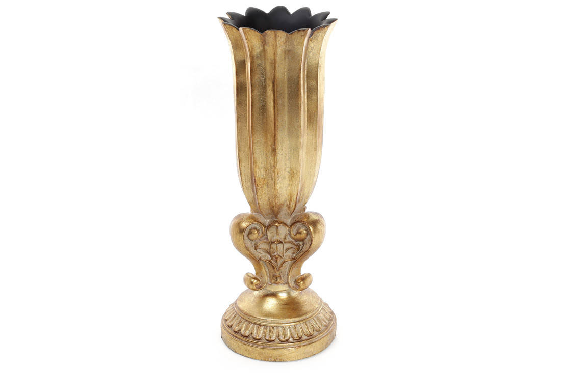 

Ваза 38,5см, цвет - золото, Золотистый