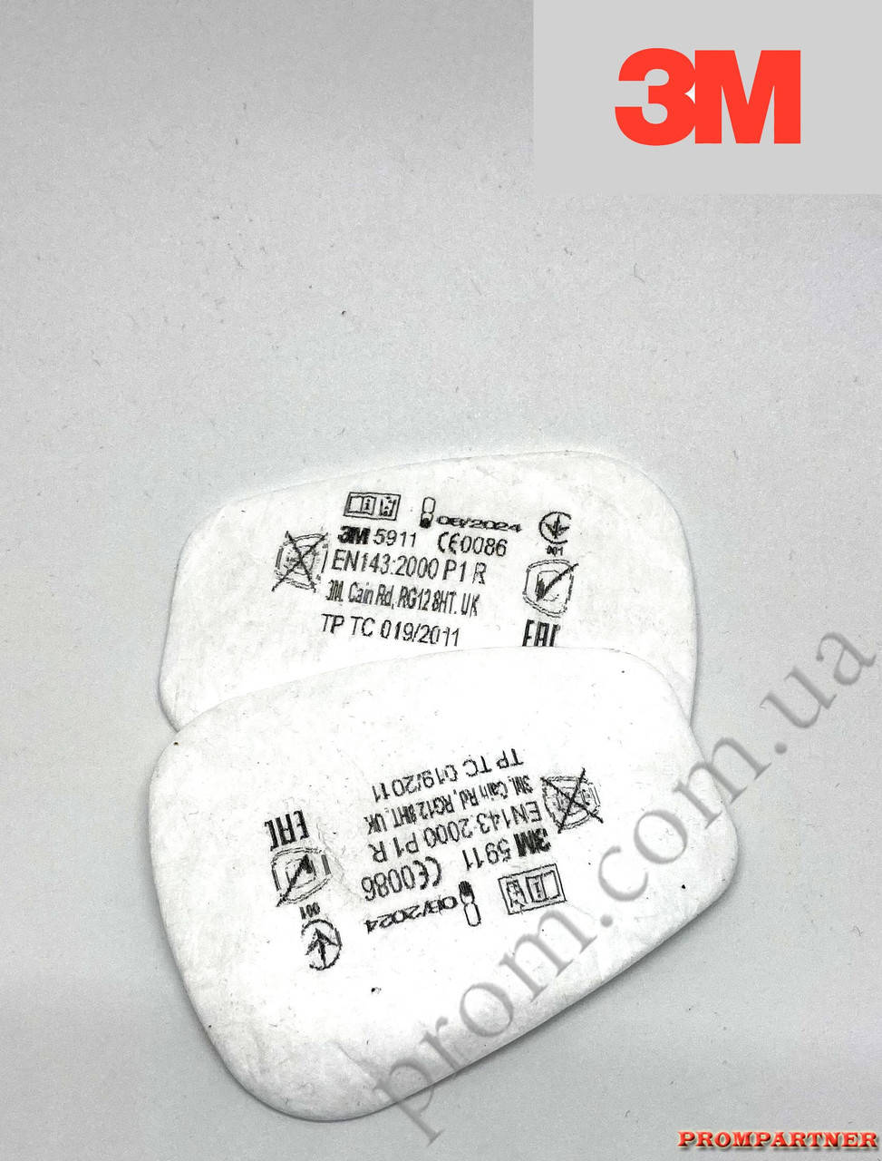 

Противоаэрозольные предфильтр 3М™5911 для использования в комбинации с противогазовыми фильтрами, Белый