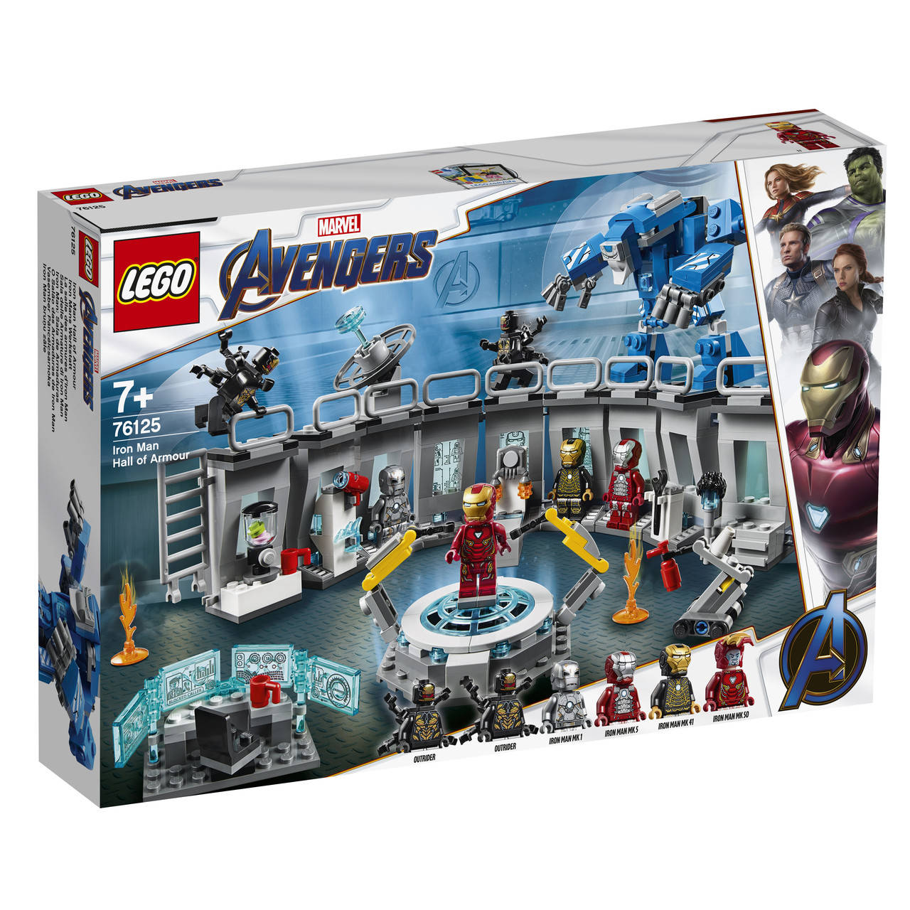 

LEGO ЛЕГО Marvel Super Heroes Лаборатория Железного Человека 76125 (+подарок), Голубой