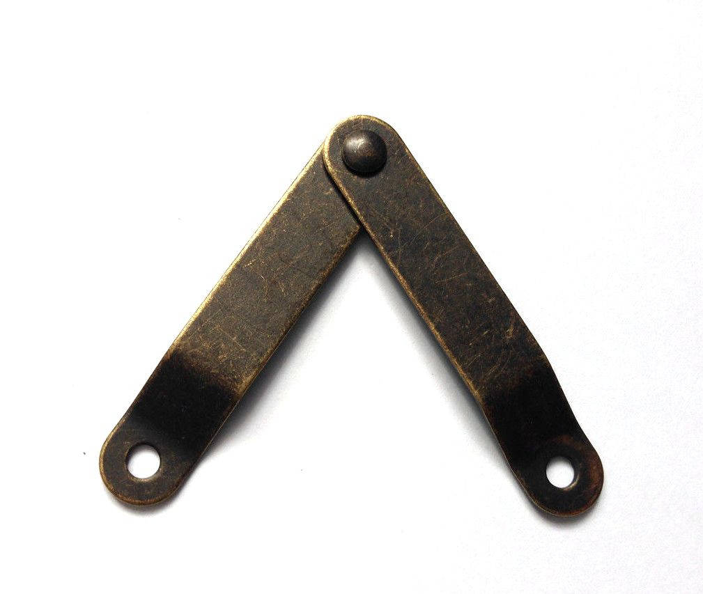 

Петля направляющая для шкатулок бронза 100х10 мм