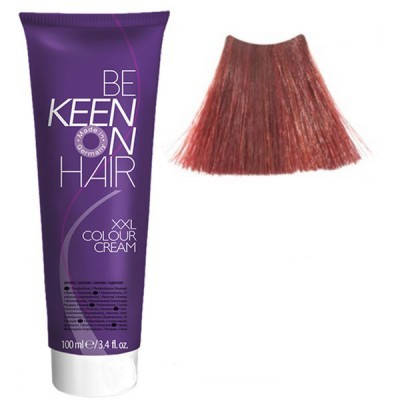 

Крем краска Mittelblond Kupfer-Rot - 7.45 Натуральный медно-красный блондин Keen Color Cream XXL 100 мл.