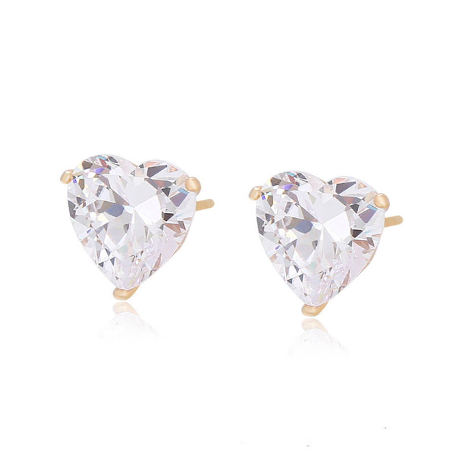 

Серьги 35961 гвоздики размер 11х11 мм белые фианиты вес 4.9 г позолота 18К