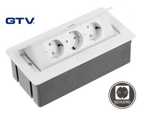 

Удлинитель для офиса SOFT GTV на 3 розетки SCHUKO белый