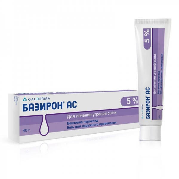 

Лаборатории Галдерма Базирон АС ⭐ гель 5%, 40 г 1 тюбик