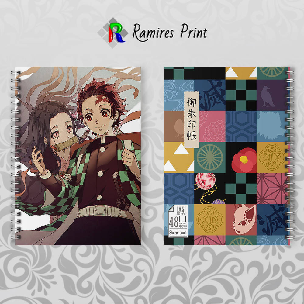 

Скетчбук Аниме Kimetsu no Yaiba 017