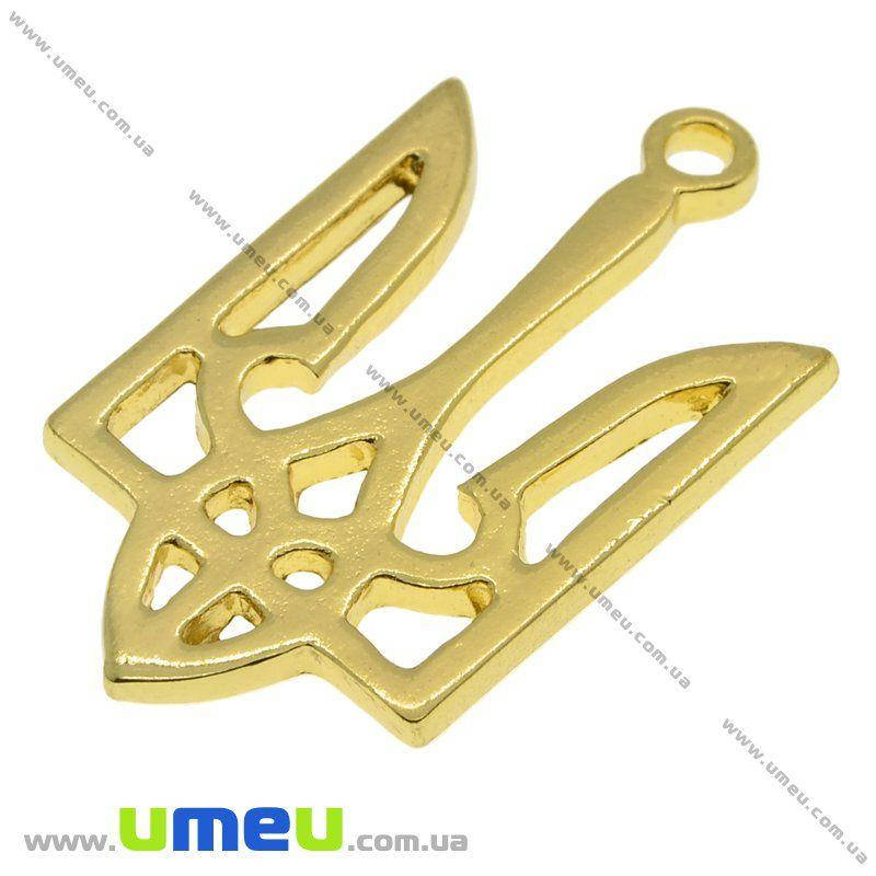 

Подвеска металлическая Трезубец, Золото, 39х22 мм, 1 шт (POD-010675)