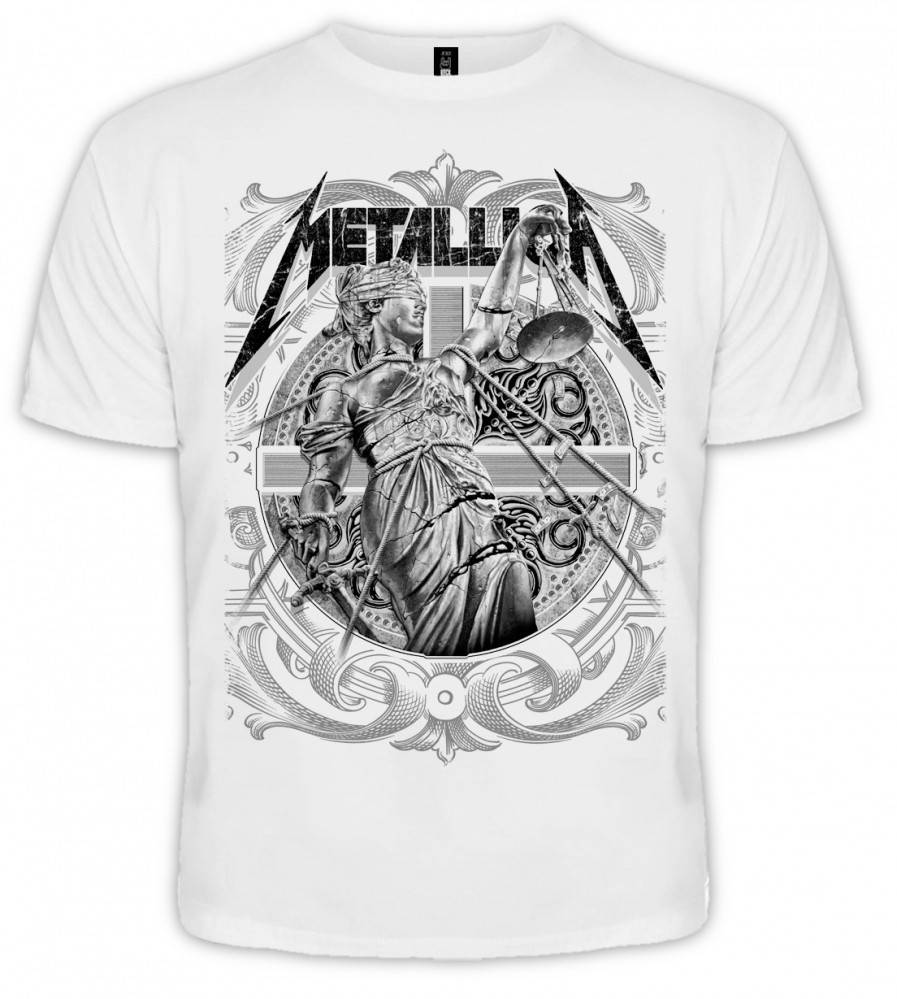 

Футболка с принтом "Metallica (Металлика) Фемида" Push IT XXXL