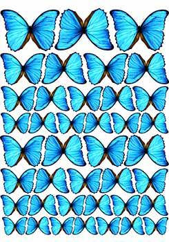 

Вафельная картинка Бабочки А4