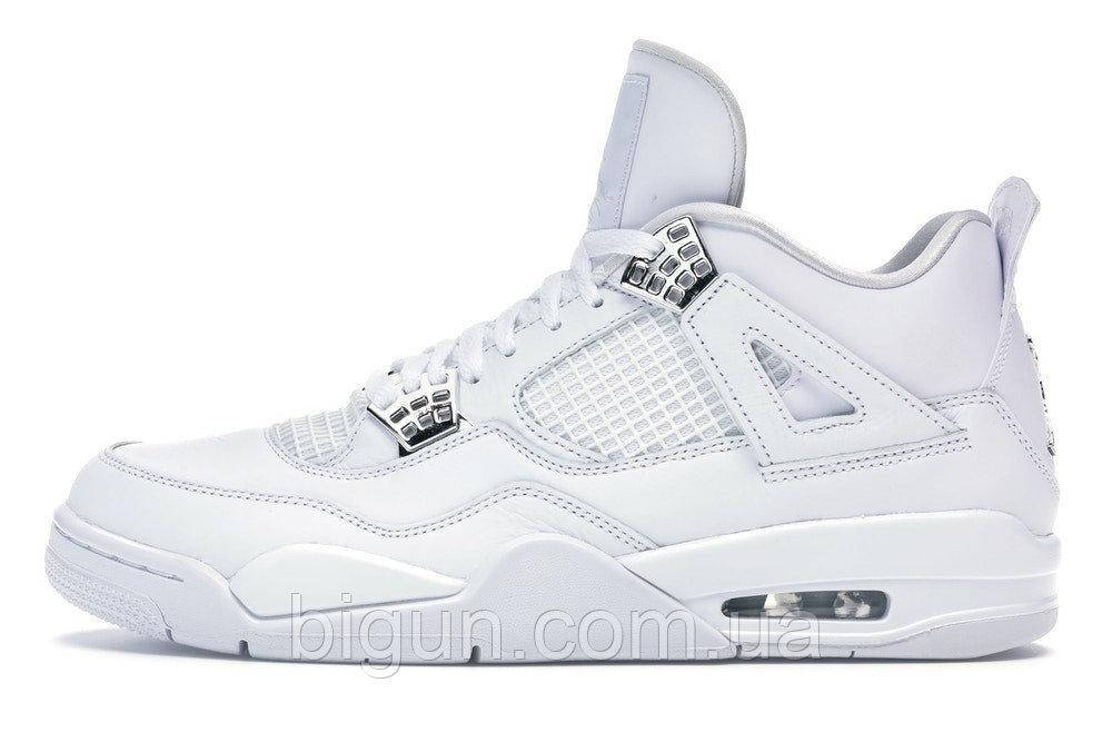 

Женские кроссовки Nike Air Jordan 4 Retro White (найк аир джордан 4, белые) 39, Белый