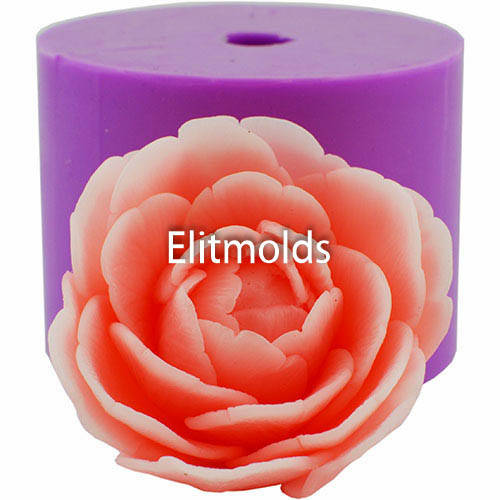 

Силиконовая форма Пион Белла раскрытый бутон 3D