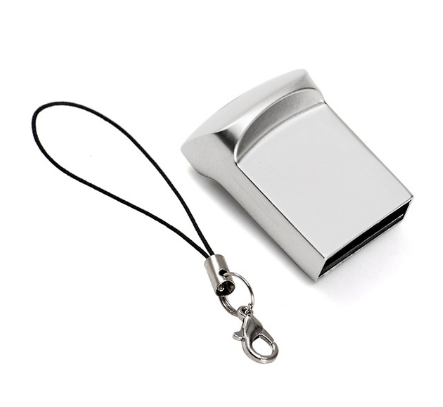 

Металлическая USB флешка брелок JASTER 64 Gb Флэш накопитель для ноутбука и компьютера, Серый