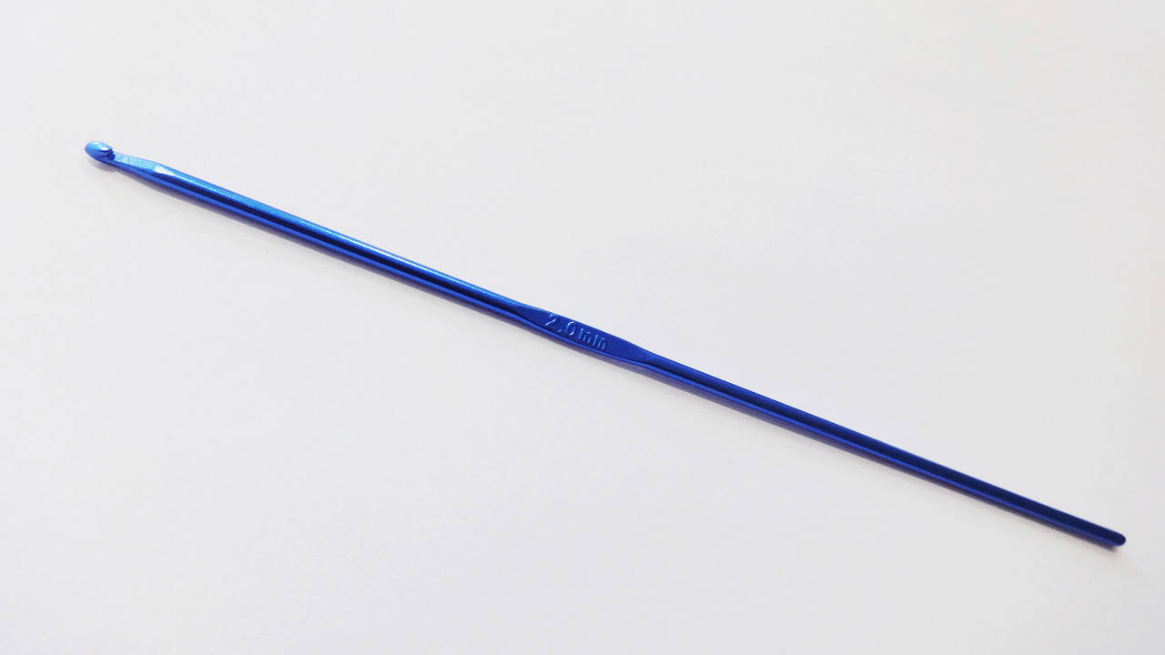 

Крючок для вязания алюминий № 2.0 мм цветной, Синий