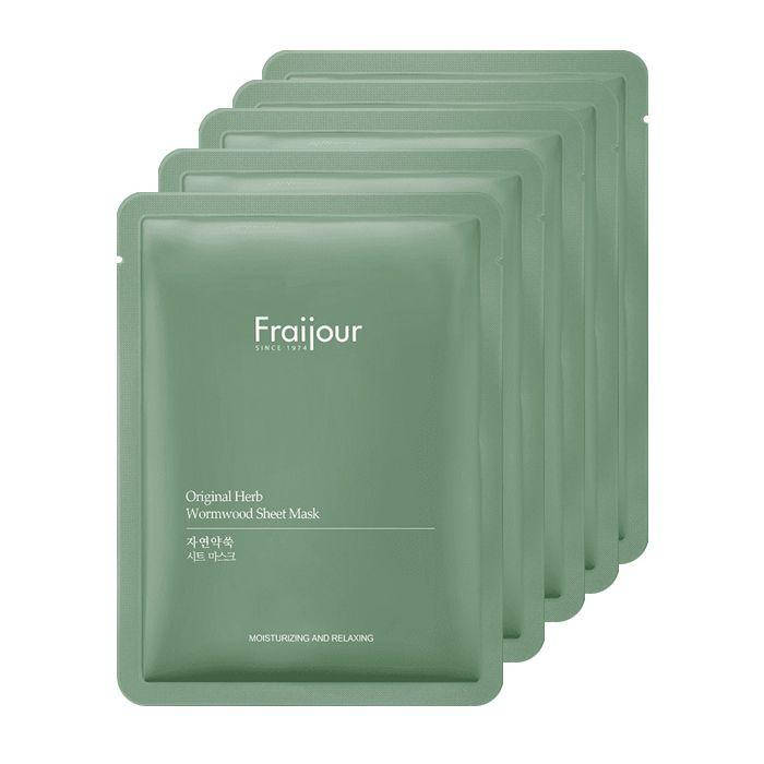 

Успокаивающая тканевая маска с полынью Fraijour Original Herb Wormwood Sheet Mask 5 шт по 23 мл