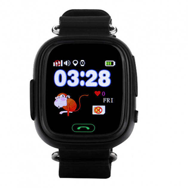 

Детские умные часы-телефон с GPS трекером Smart Baby Watch Q90s Original черные