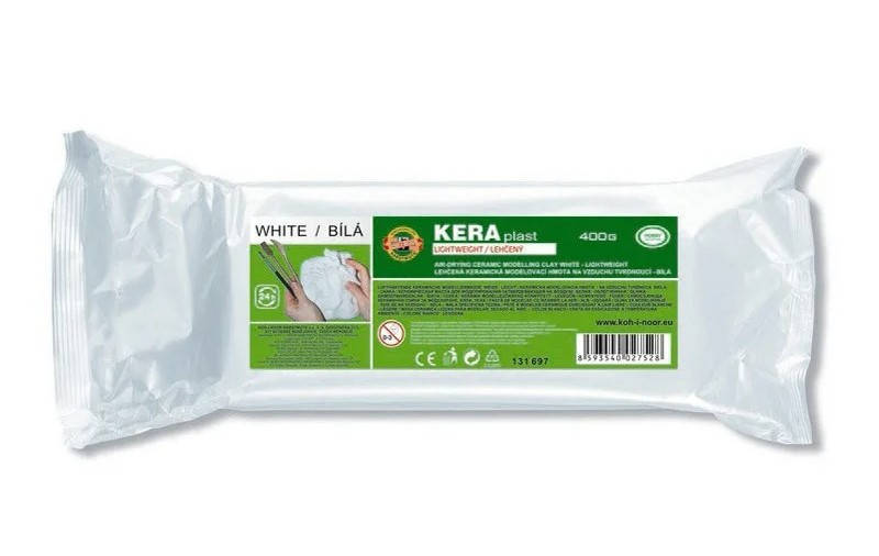 

Koh-I-Noor Пластилин Keraplast легкий, белый 400г,