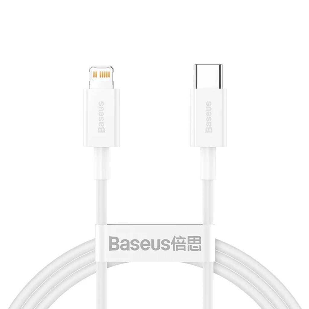 

Кабель Baseus Superior Series Fast Charging Data (CATLYS-02), Type-C to Lightning, 20W, 0.25m, White