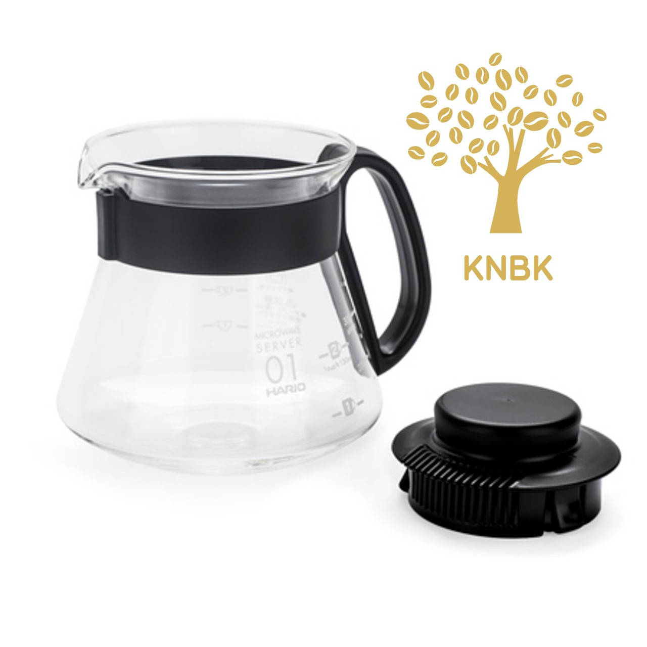 

Кофейный заварник Hario V60 360 мл (Сервер Харио) 01. XVD-36B, Прозрачный