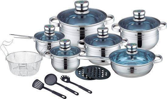 

Набор кастрюль и сковородок Royalty Line RL-1801B, Серый