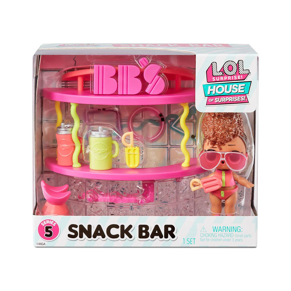 

Игровой набор с куклой L.O.L. SURPRISE! серии "Маленькие комнатки" - СНЭК-БАР ЛЕДИ-ВОЛНЫ