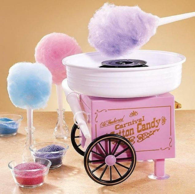 

Домашний аппарат для приготовления сладкой ваты Cotton Candy Maker машина прибор для сахарной ваты MND
