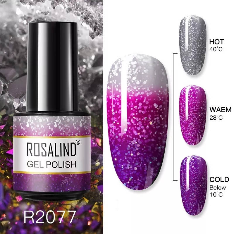 

Термо гель-лак "ROSALIND", №R2077