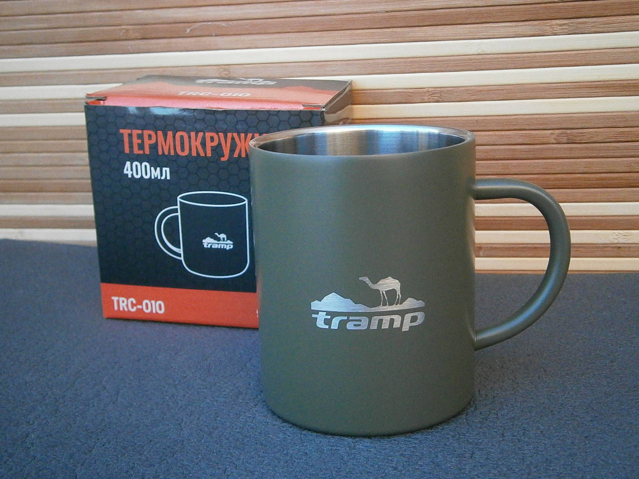 

Термокружка Tramp TRC-010 400 мл. олива., Оливковый