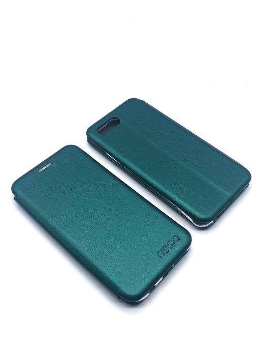 

Чехол-книжка Huawei Honor 10 Зеленый цвет \ чехол-книга Huawei Honor 10 магнитная есть отдел для карты, Зелёный