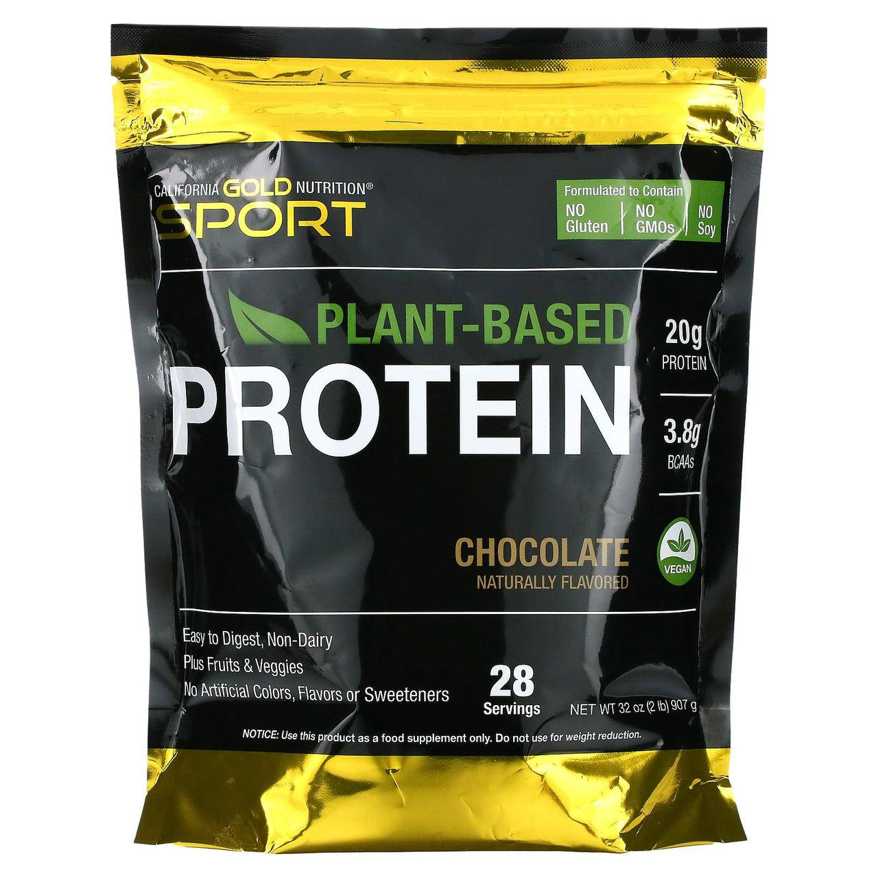 

Веганский протеин California Gold Nutrition Sport Plant-Based Protein 907 г (28 порц.)