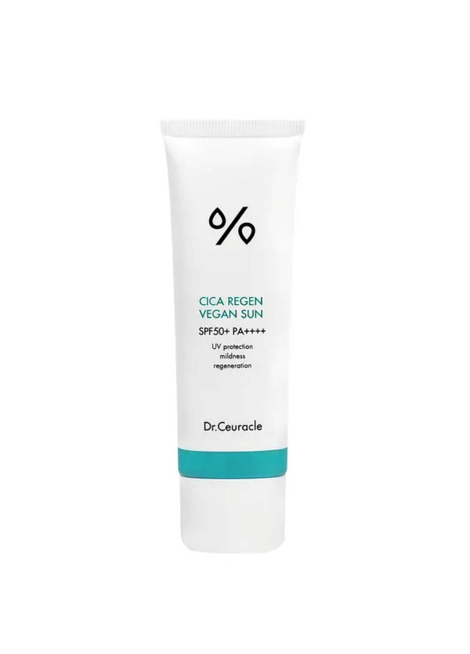 

Солнцезащитный веганский крем для лица с центеллой Dr.Ceuracle Cica Regen Vegan Sun Gel SPF 50+ PA++++, 50 мл