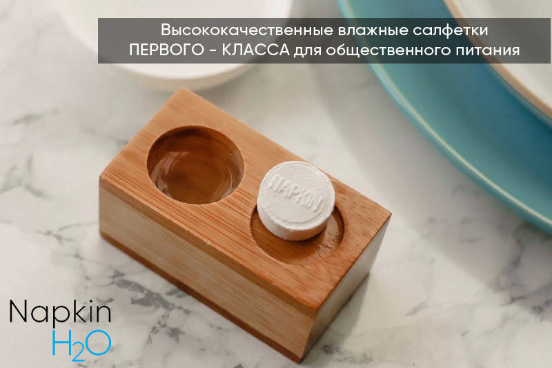 

Прессованные салфетки NapkinH2O