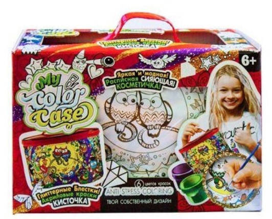 

Набор для творчества Косметичка-раскраска, СОС-01-06, для детей от 6 лет