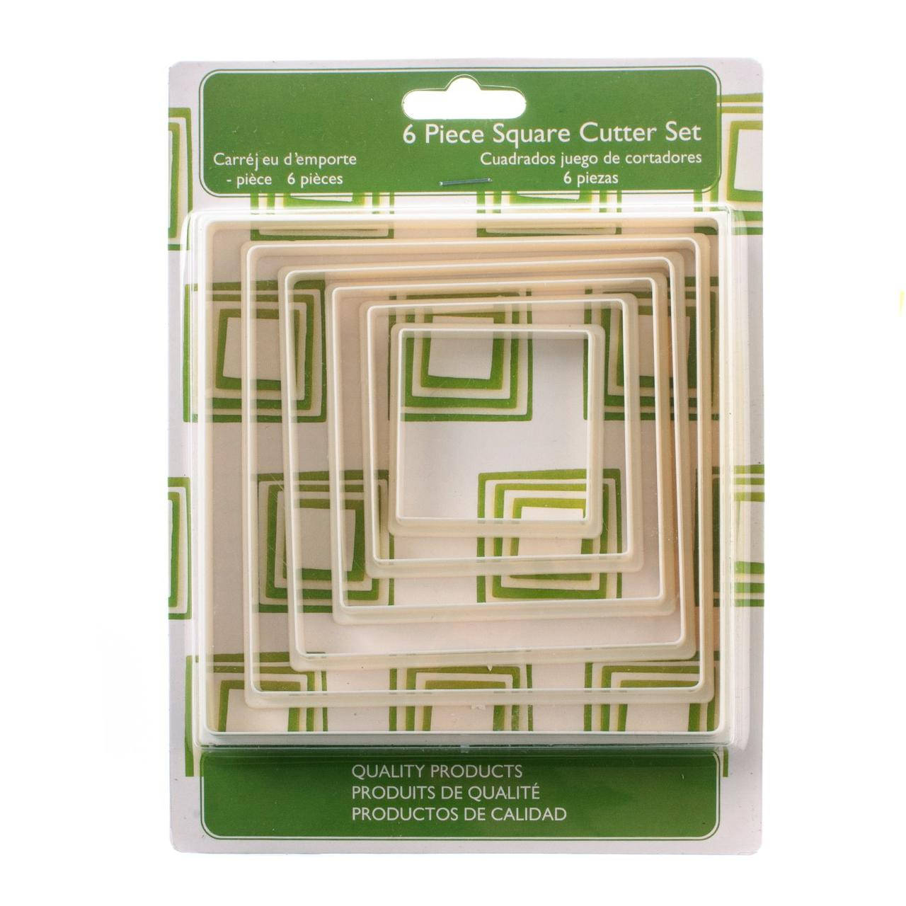 

Набор вырубок для мастики, теста Квадраты