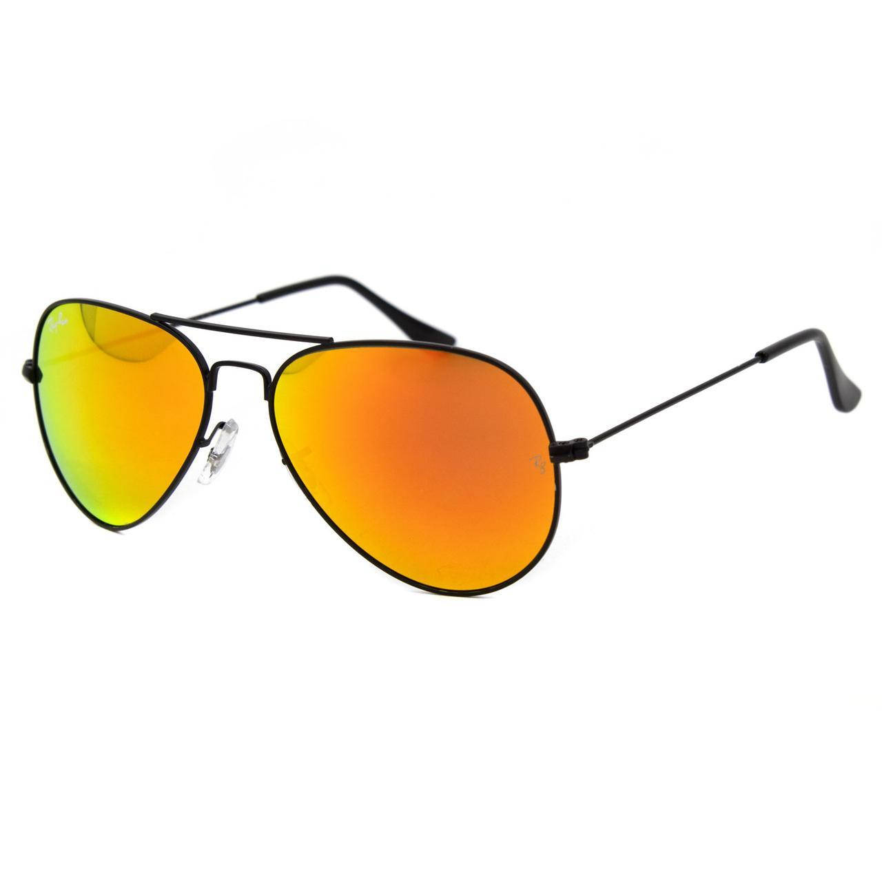 

Солнцезащитные очки Ray Ban 3025 Medium Black Red MER Стекло RB 3025-01, Оранжевый