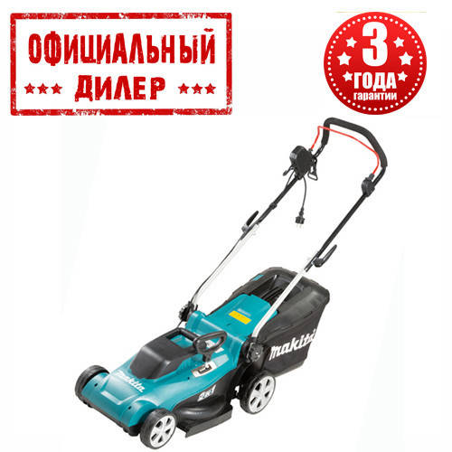 

Гарантия 36 мес Электрическая газонокосилка Makita ELM3720 (1.4 кВт, 370 мм)