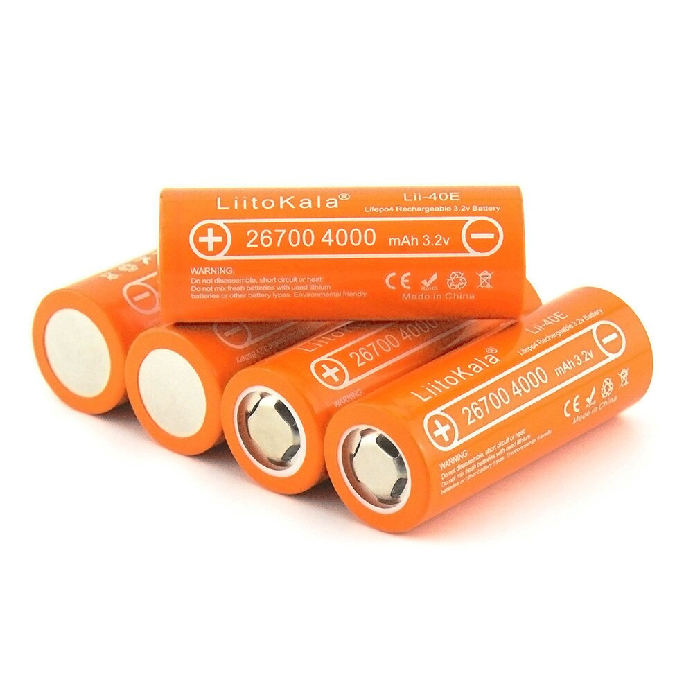 

Аккумуляторы 26700 4000mAh 3.2V Литий-железо-фосфатный аккумулятор LiFePO4, LFP