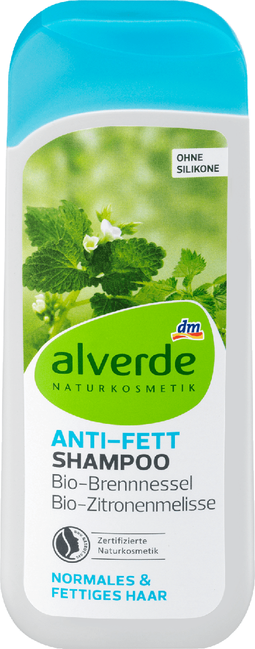 

Шампунь для жирных волос alverde NATURKOSMETIK Anti Fett, 200 ml