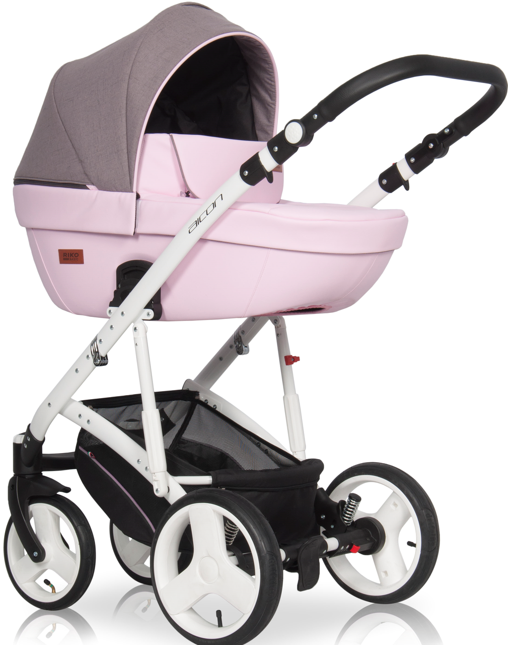 

Детская универсальная коляска 3 в 1 Riko Aicon 05, Розовый