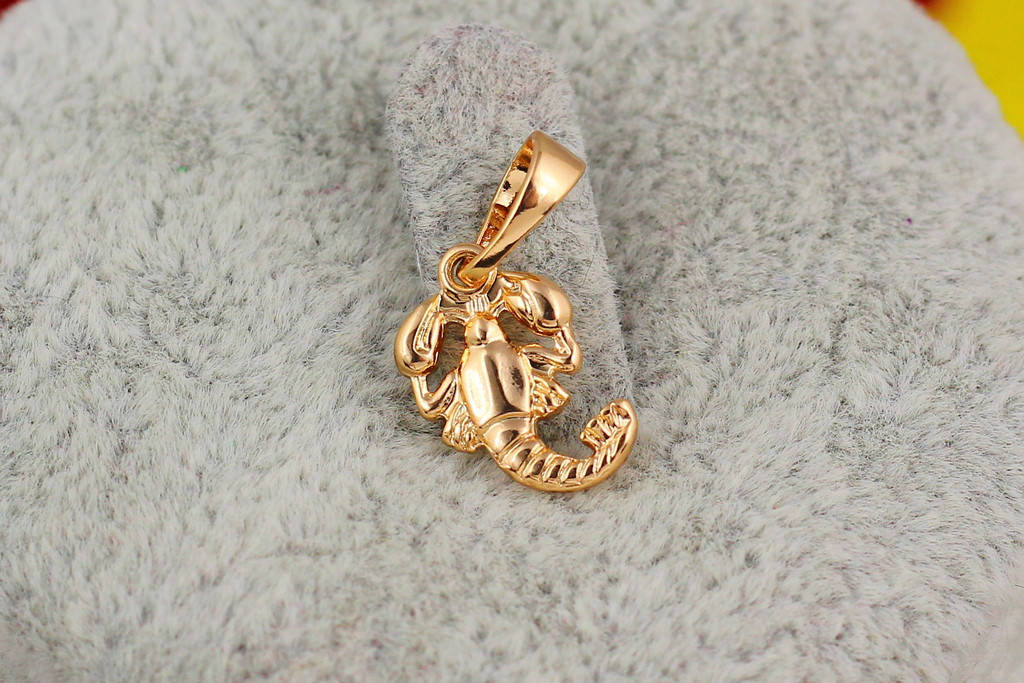 

Кулон зодиак Xuping Jewelry рак 1,2 см золотистый