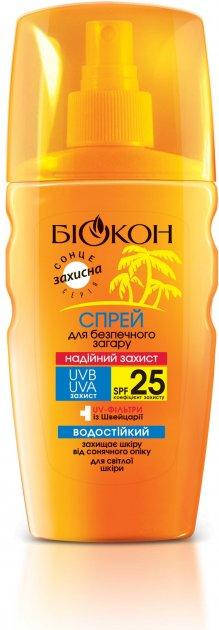 

Біокон Спрей SPF-25 для безпечної засмаги,160 мл