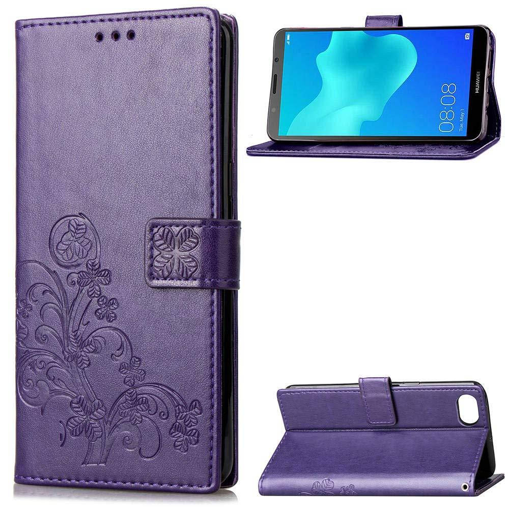 

Чехол Clover для Huawei Y5 2018 / Y5 Prime 2018 / DRA-L21 книжка кожа PU фиолетовый