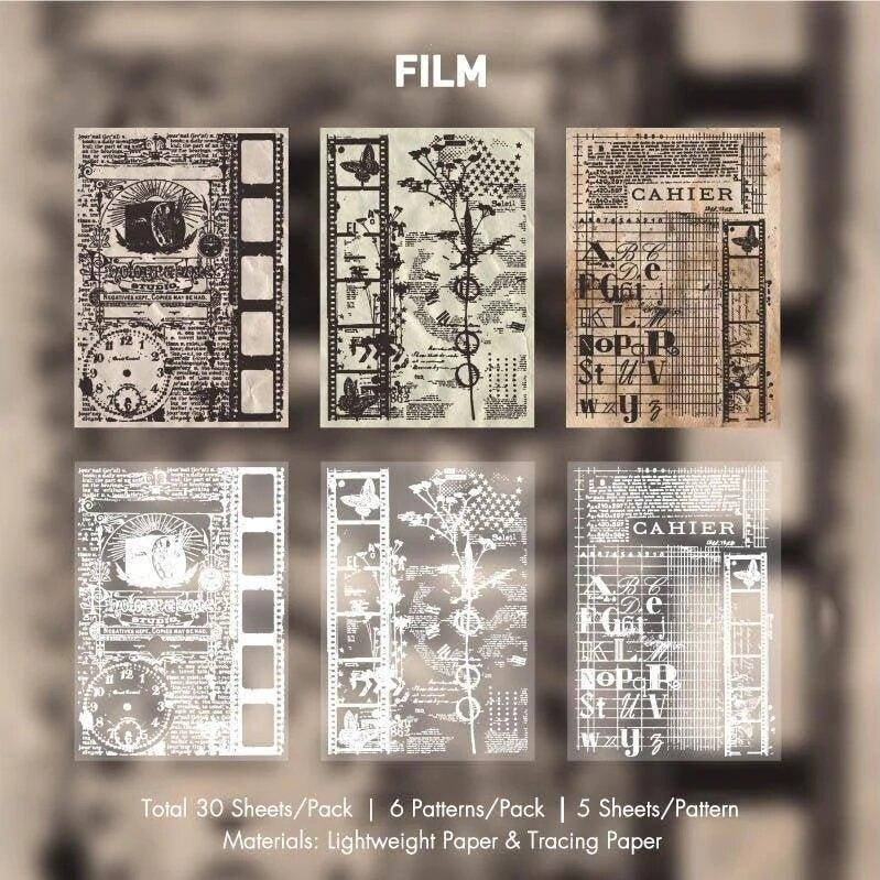 

Бумага для скрапбукинга Крафтовая 12х17 см Moovie 40 листов (HGD-PDSY002)