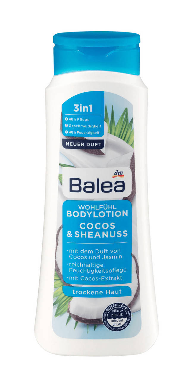

Лосьон для тела Balea body lotion (Кокос и орех Ши) для сухой кожи 500 мл