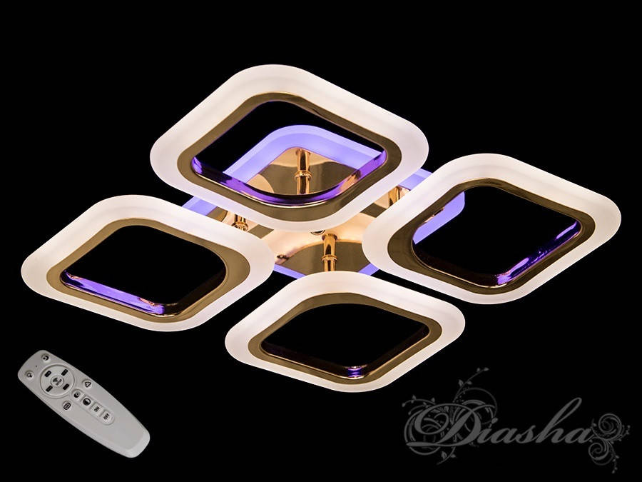 

Потолочная люстра с диммером и LED подсветкой AS8060/4G LED 3color dimmer