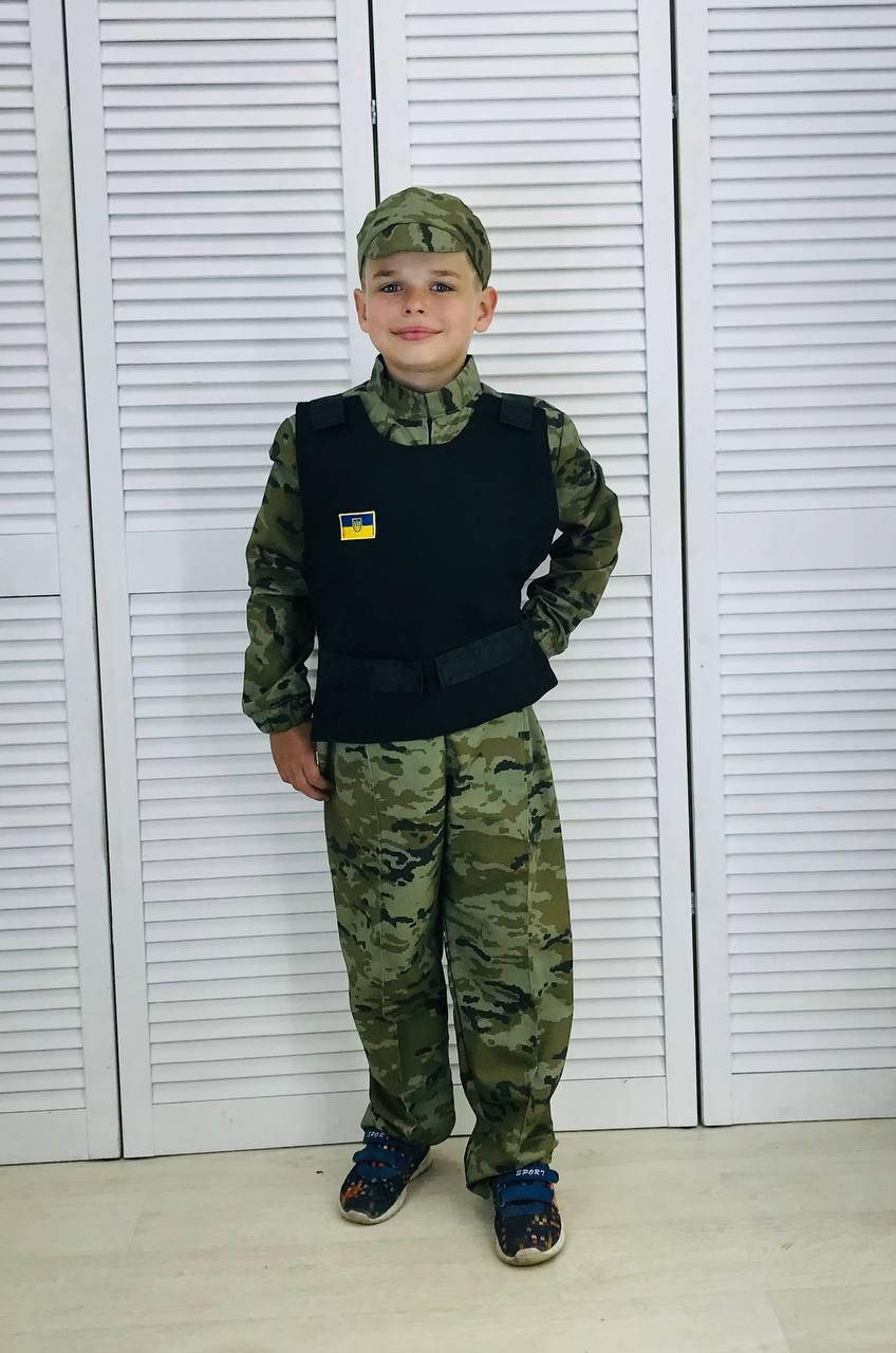 

Детский костюм военного для мальчика хаки