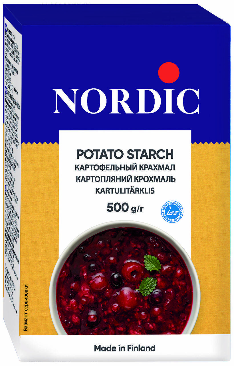 

Картофельный крахмал NORDIC 500г, (12шт/ящ)