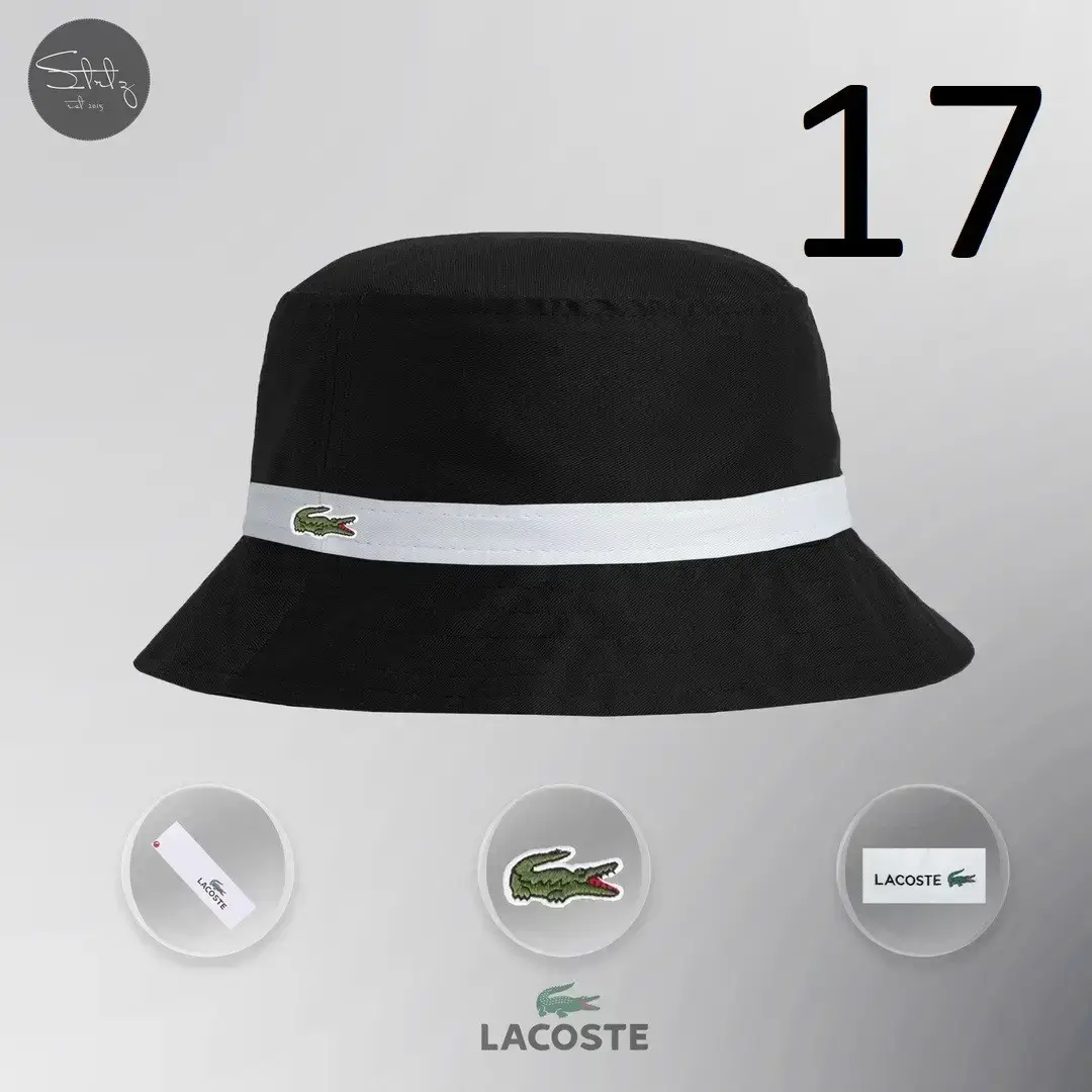 

Новенькая Мужская Панама Lacoste Летняя Черная Пляжные Панамки Мужские Лакосте