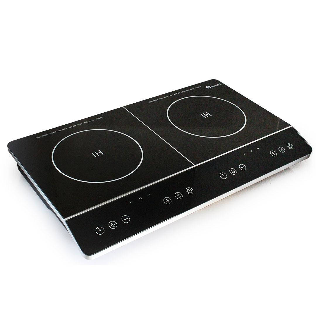 

Электроплита Domotec MS-5872 Серая (индукционная на 2 конфорки/2ИД)