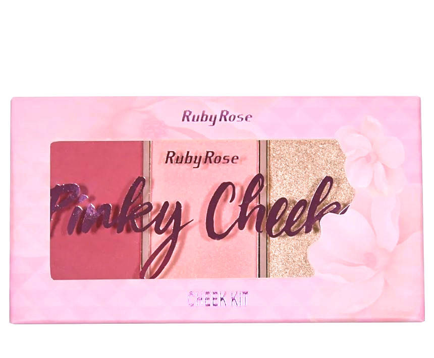 

Румяна + хайлайтер в наборе Blush Cheeks Ruby Rose "Pinky"