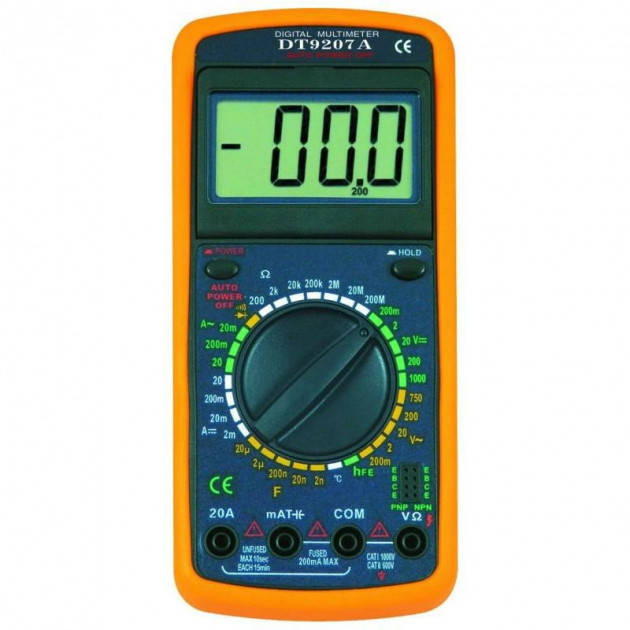 

Тестер электросети 1 сорт DT9207A 8715