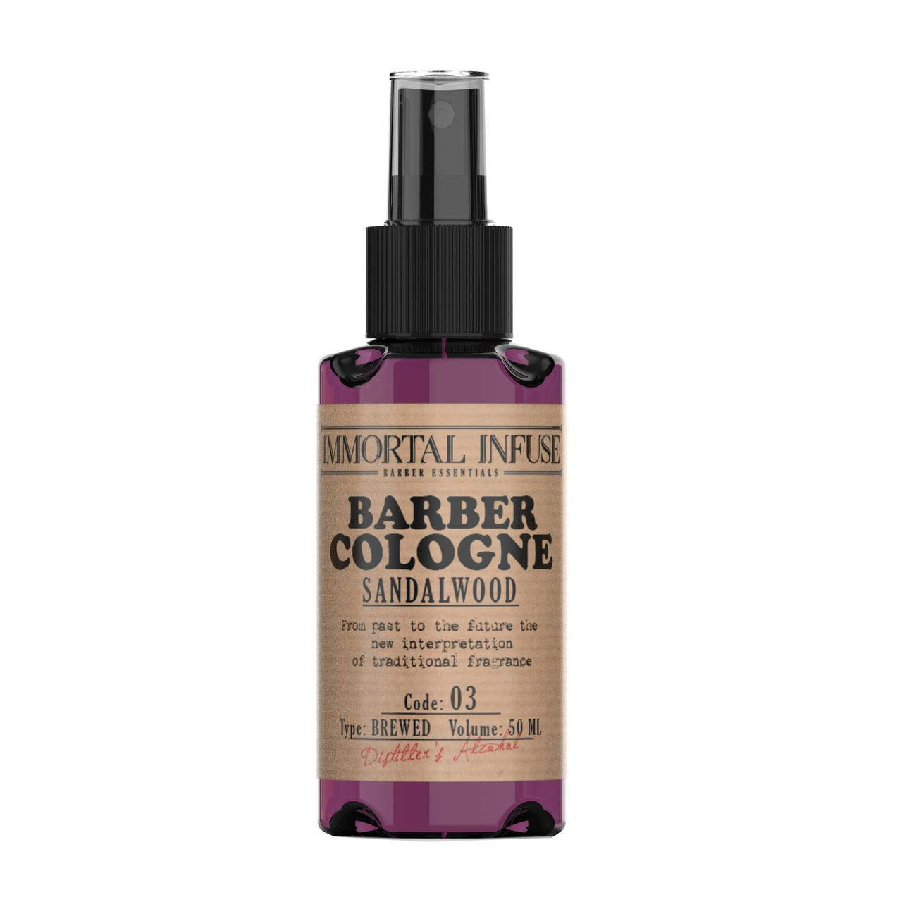 

Міні лосьйон після гоління IMMORTAL Classic Barber Cologne SandalWood 50 мл